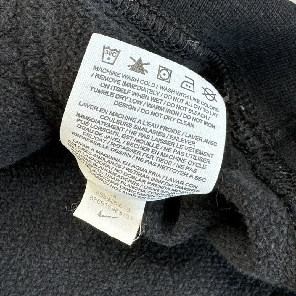 NIKE Women's Black Sportswear Club Fleece Funnel-Neck Hoodie Sweatshirt